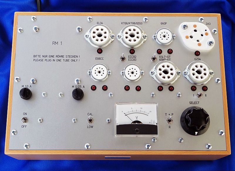 RM 1 tube tester custom-made device 4