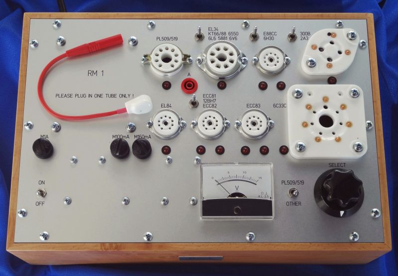 RM 1 tube tester custom-made device 5